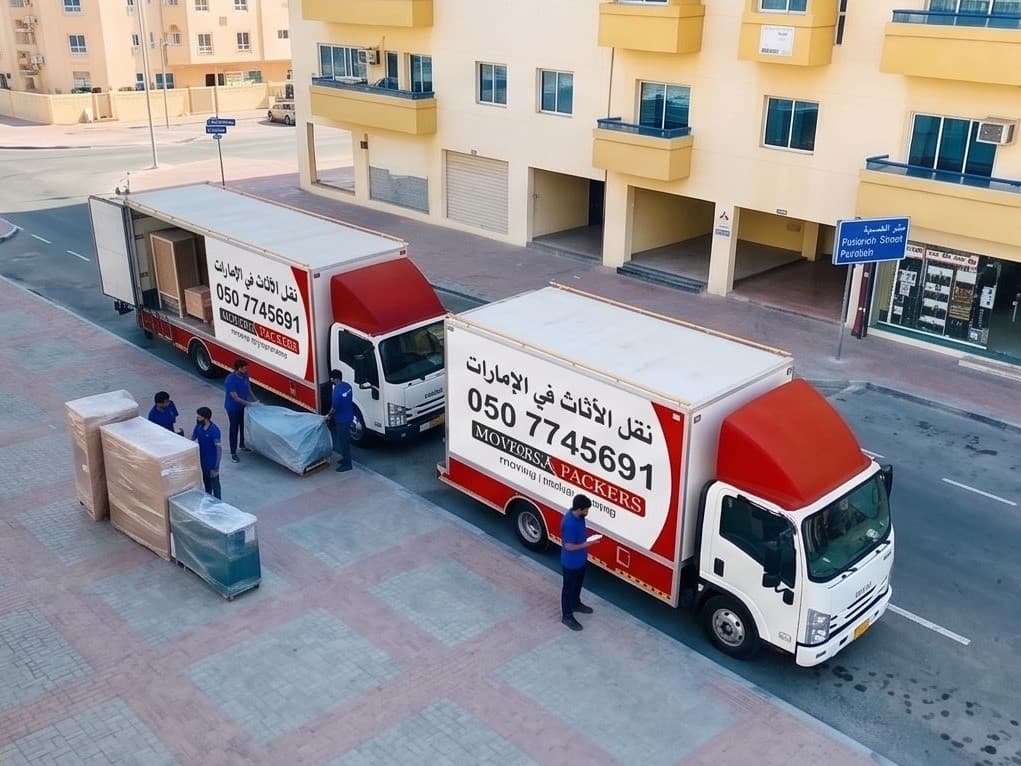 movers and packers in uae enclosed moving trucks