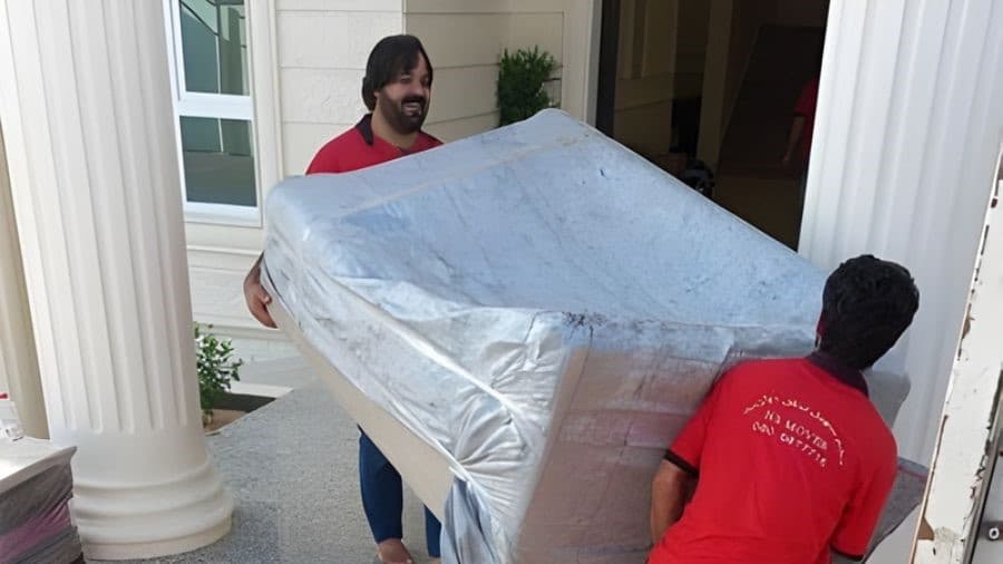 furniture movers team moving single furniture in UAE